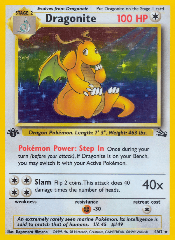 Dragonite — Fossil 4/62