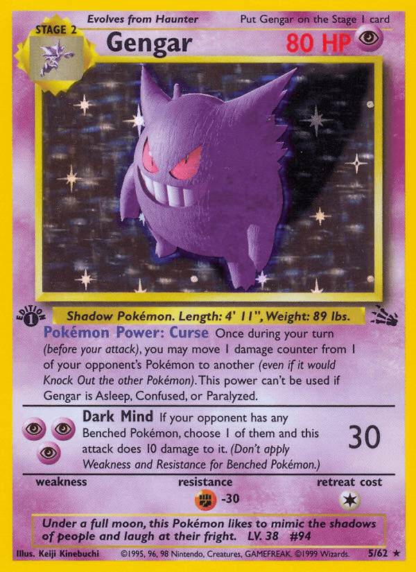 Gengar — Fossil 5/62