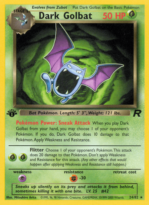 Dark Golbat — Team Rocket 24/83