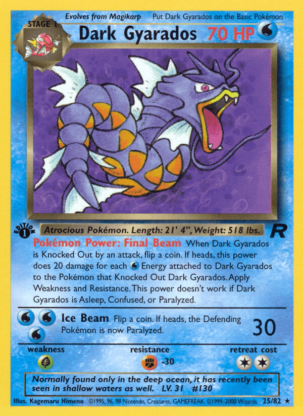 Dark Gyarados — Team Rocket 25/83