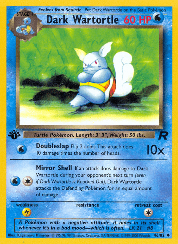 Dark Wartortle — Team Rocket 46/83