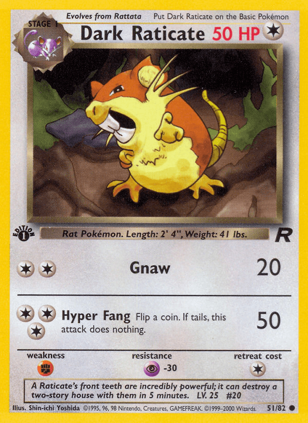 Dark Raticate — Team Rocket 51/83