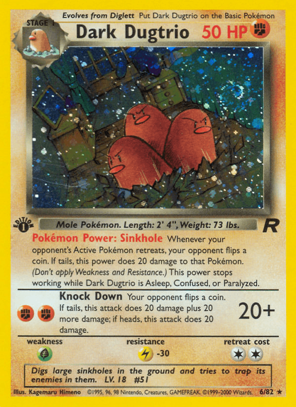 Dark Dugtrio — Team Rocket 6/83