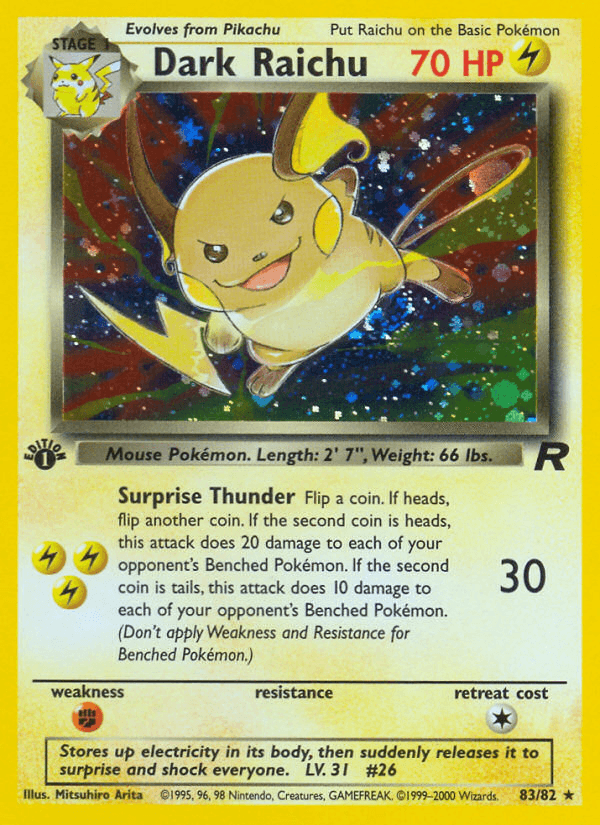 Dark Raichu — Team Rocket 83/83
