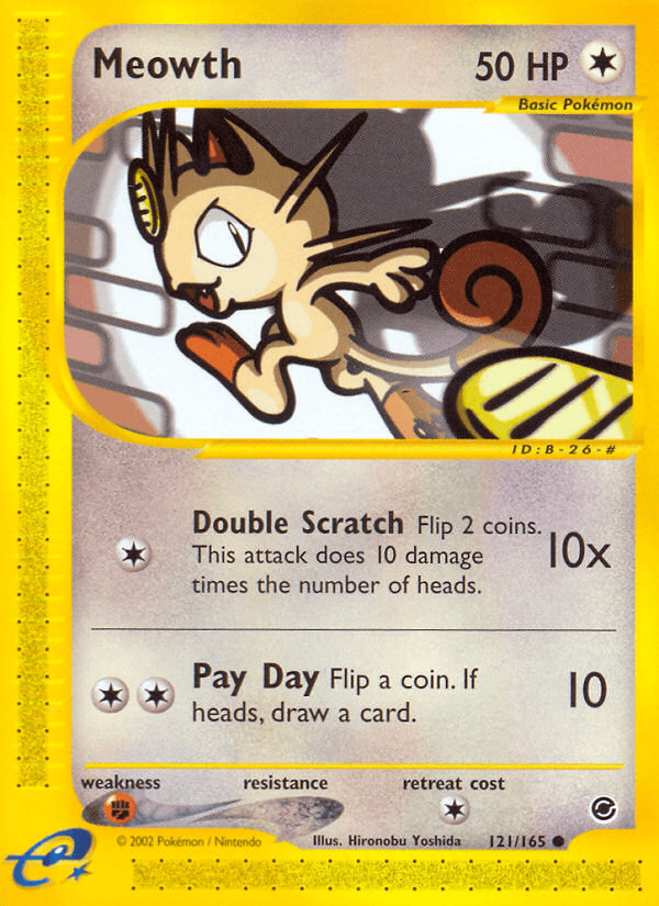 Meowth — Expedition Base Set 121/165