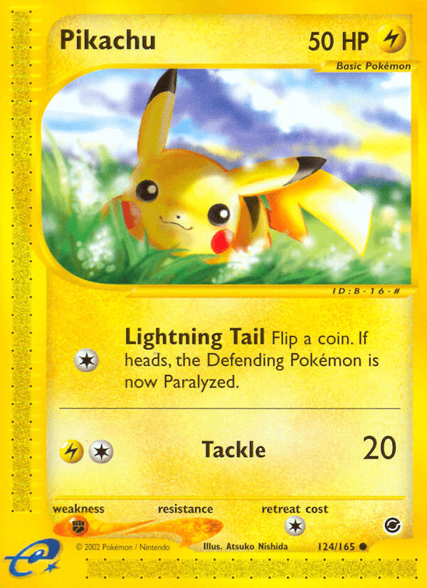 Pikachu — Expedition Base Set 124/165