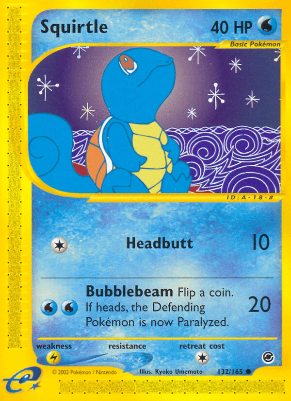 Squirtle — Expedition Base Set 132/165