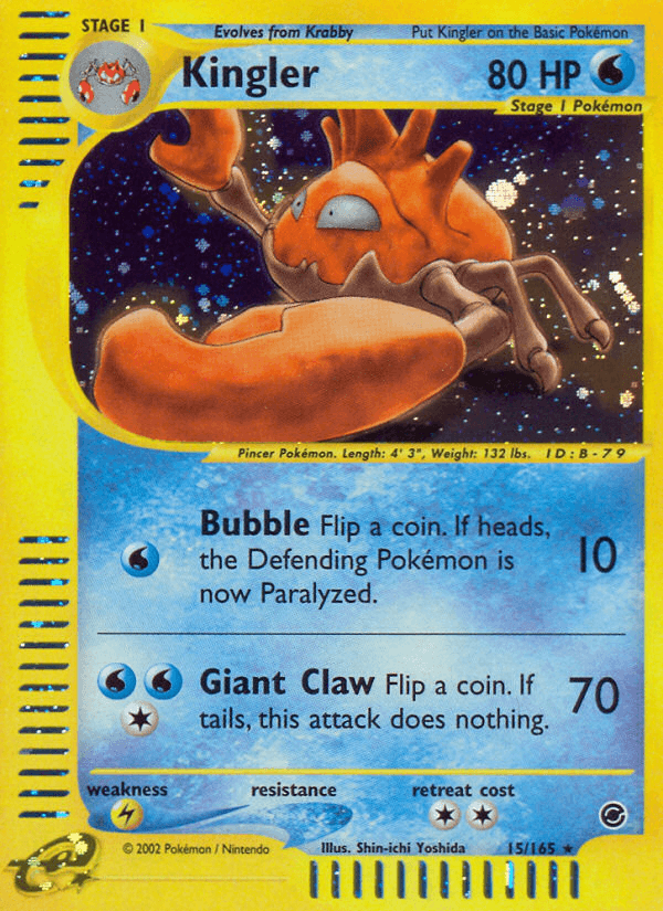 Kingler — Expedition Base Set 15/165