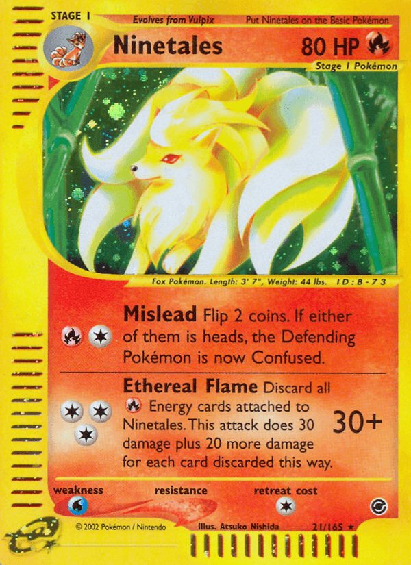 Ninetales — Expedition Base Set 21/165