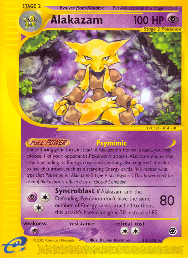 Alakazam — Expedition Base Set 33/165