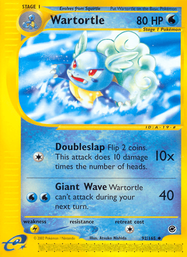 Wartortle — Expedition Base Set 92/165
