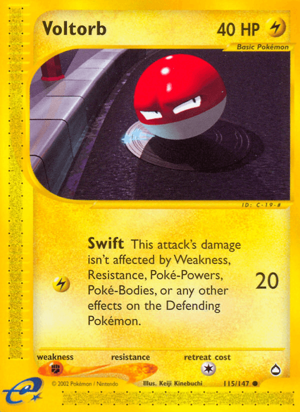 Voltorb — Aquapolis 115/182