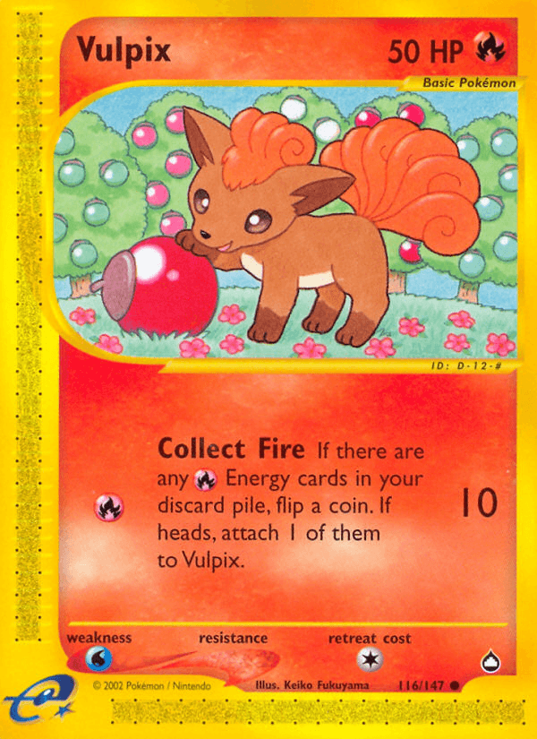 Vulpix — Aquapolis 116/182