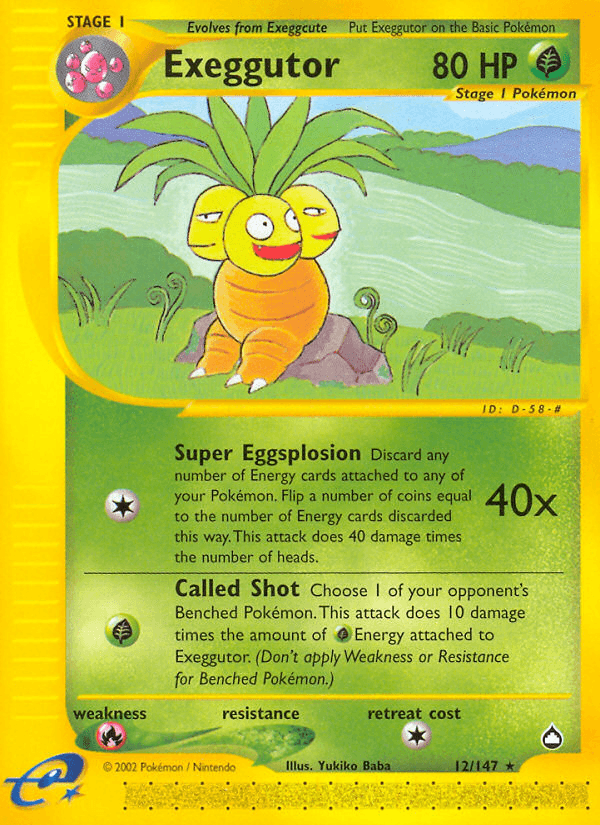 Exeggutor — Aquapolis 12/182