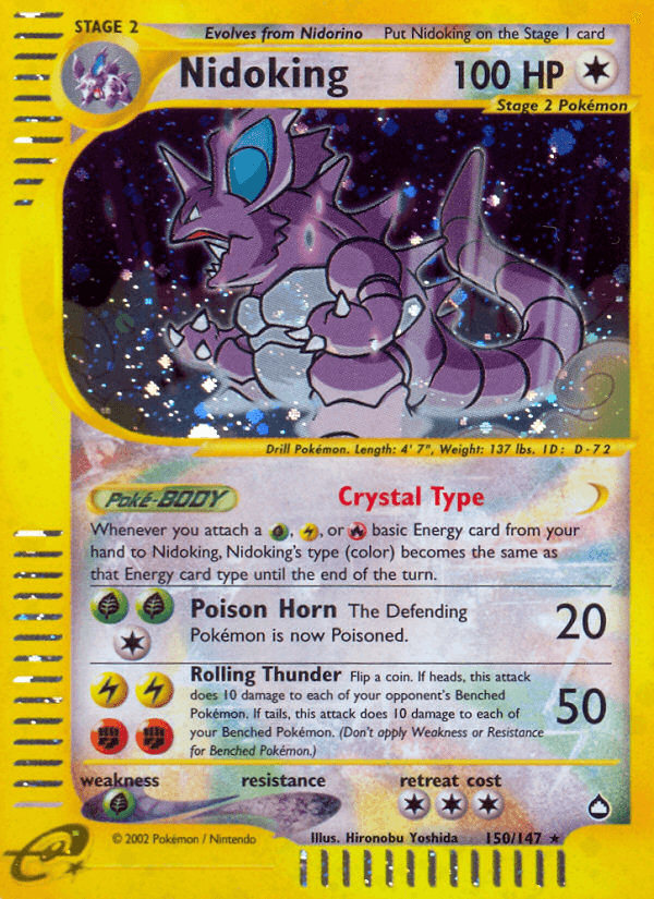 Nidoking — Aquapolis 150/182