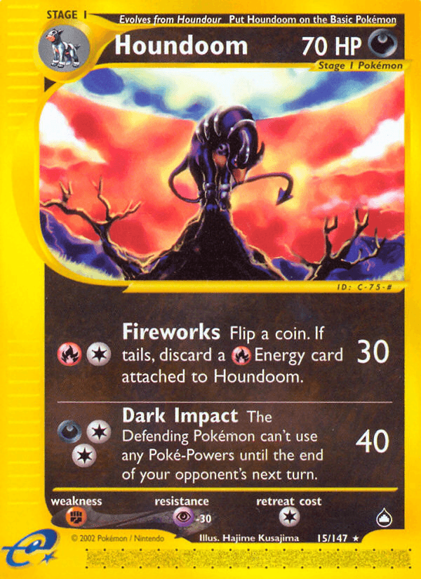 Houndoom — Aquapolis 15/182