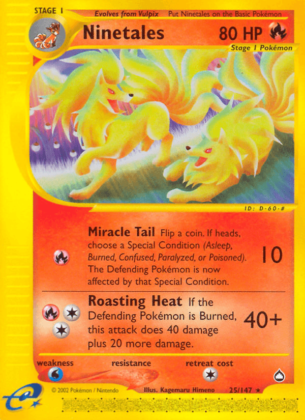 Ninetales — Aquapolis 25/182