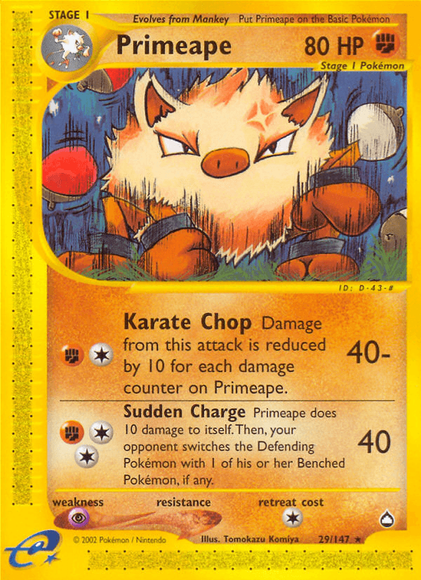 Primeape — Aquapolis 29/182