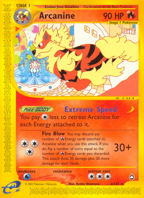 Arcanine — Aquapolis 2/182