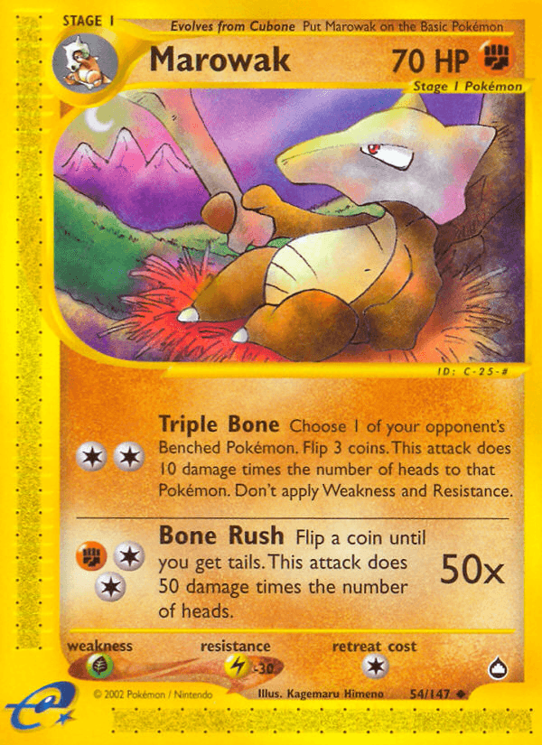 Marowak — Aquapolis 54/182