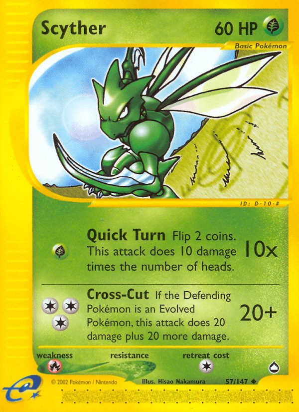 Scyther — Aquapolis 57/182