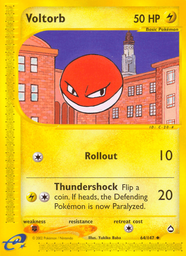 Voltorb — Aquapolis 64/182