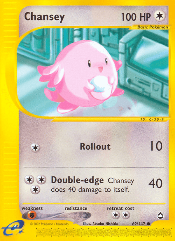 Chansey — Aquapolis 69/182