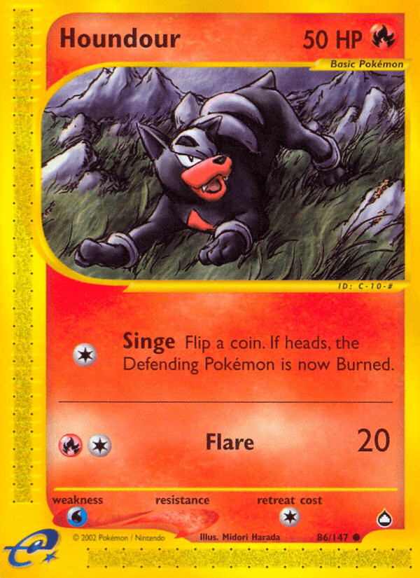 Houndour — Aquapolis 86/182