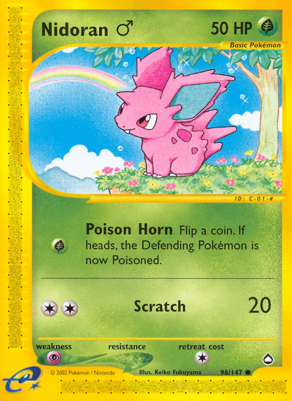 Nidoran ♂ — Aquapolis 96/182