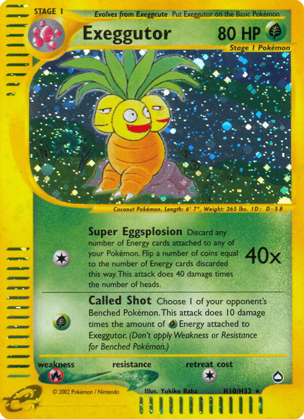 Exeggutor — Aquapolis H10/182
