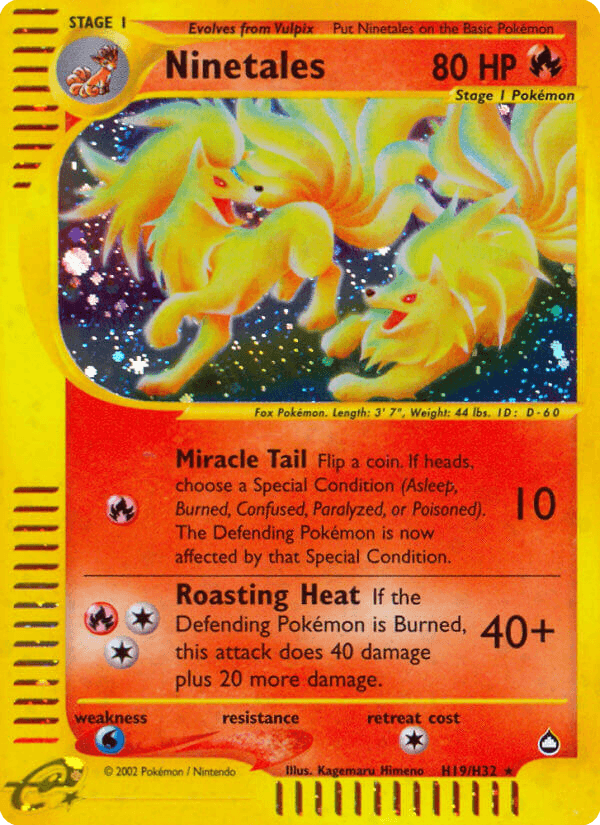 Ninetales — Aquapolis H19/182