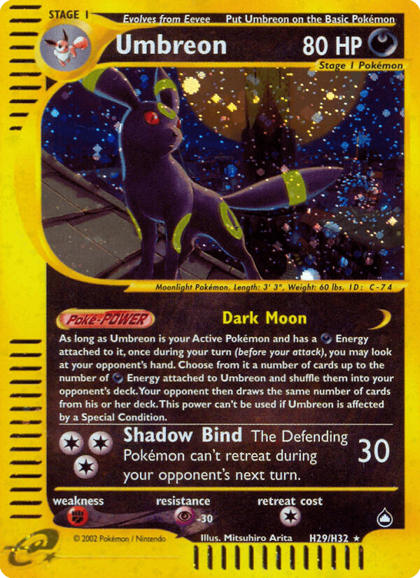 Umbreon — Aquapolis H29/182
