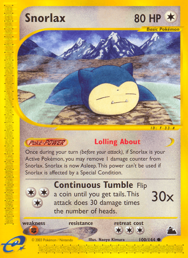 Snorlax — Skyridge 100/182