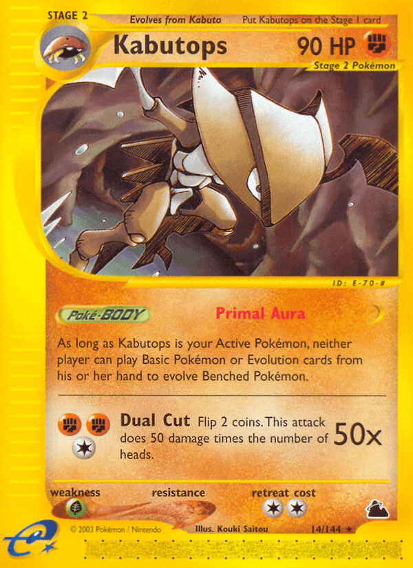 Kabutops — Skyridge 14/182