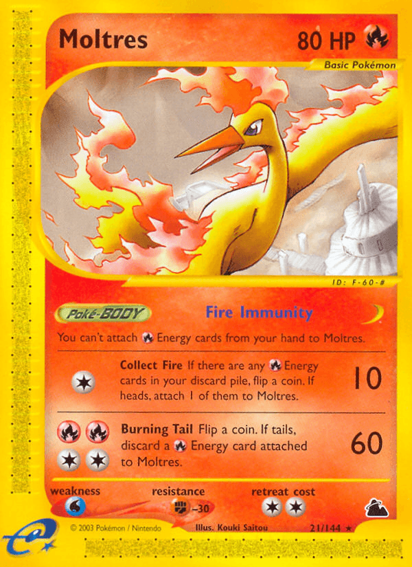 Moltres — Skyridge 21/182
