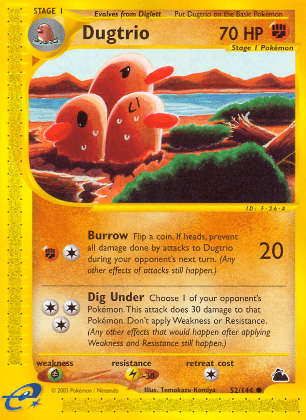 Dugtrio — Skyridge 52/182