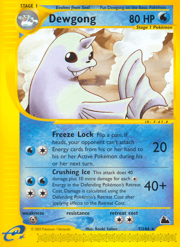 Dewgong — Skyridge 7/182