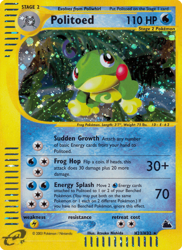 Politoed — Skyridge H23/182