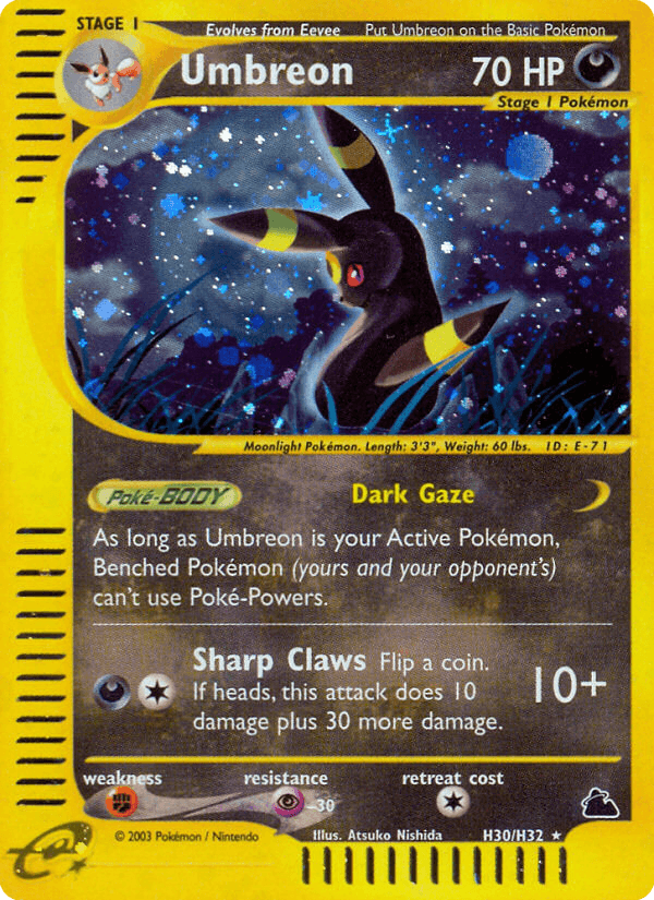 Umbreon — Skyridge H30/182