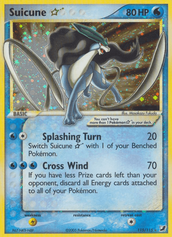 Suicune — Gold Star 115/115