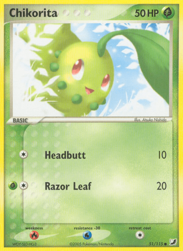 Chikorita — EX Unseen Forces 51/115