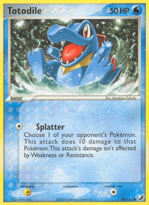 Totodile — EX Unseen Forces 78/115