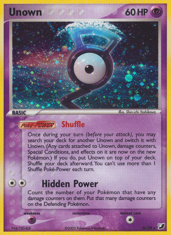 Unown — EX Unseen Forces G/115