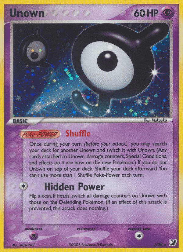 Unown — EX Unseen Forces J/115