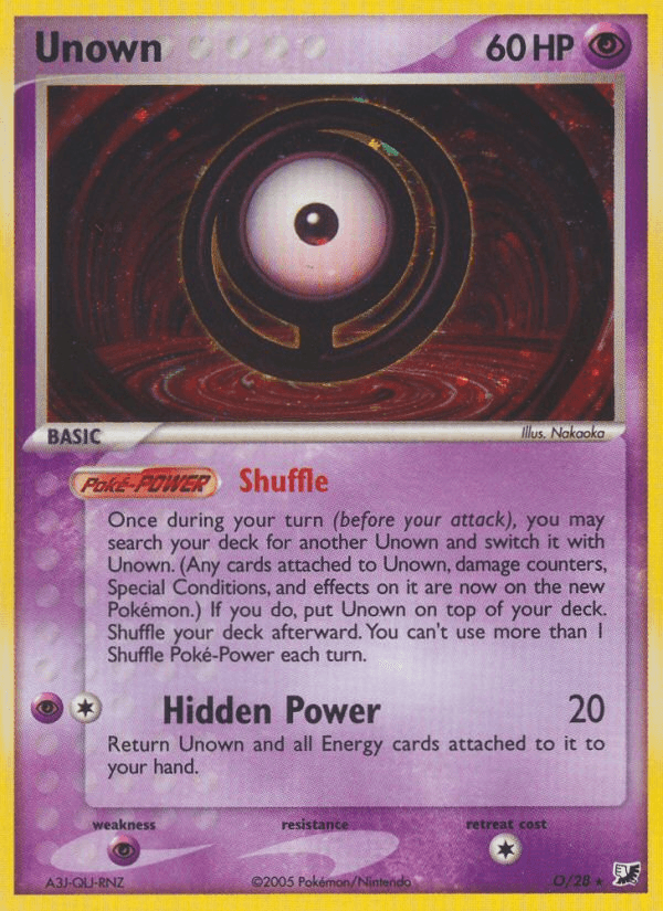 Unown — EX Unseen Forces O/115