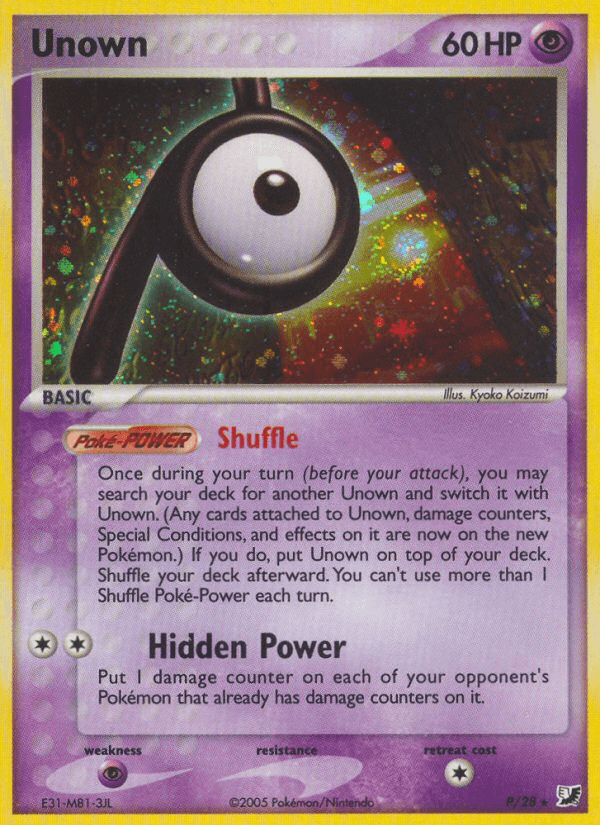 Unown — EX Unseen Forces P/115