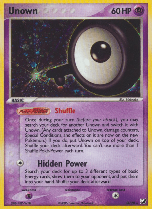 Unown — EX Unseen Forces Q/115