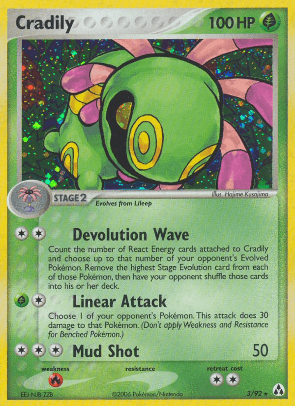 Cradily — EX Legend Maker 3/92