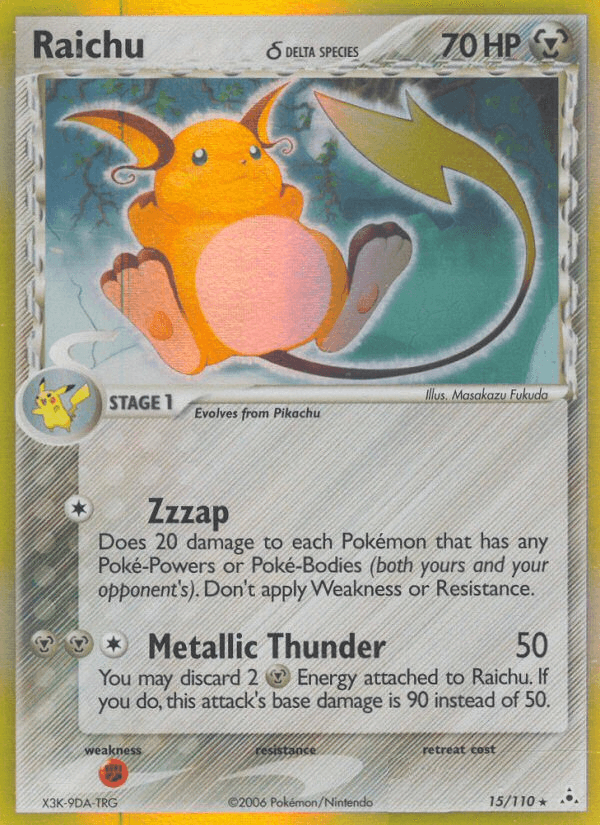 Raichu δ — EX Holon Phantoms 15/110