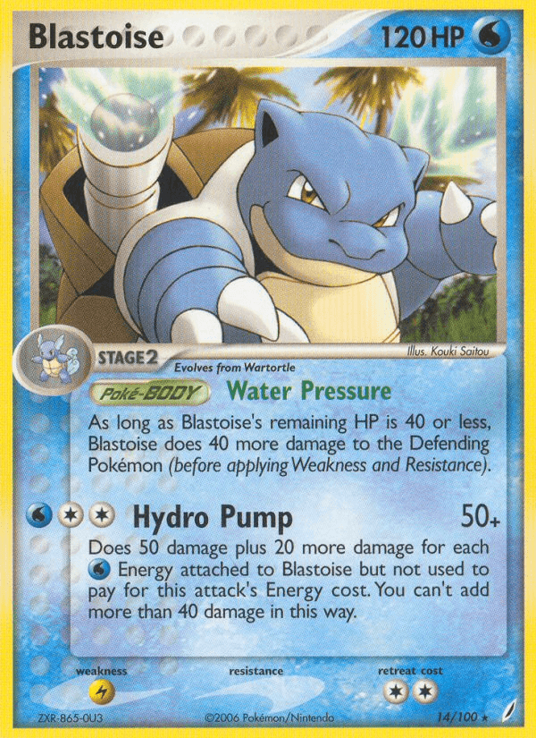 Blastoise — EX Crystal Guardians 14/100